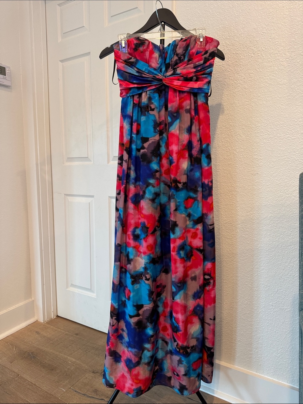 Jessica Simpson Multicolor Strapless Floral Maxi Dress